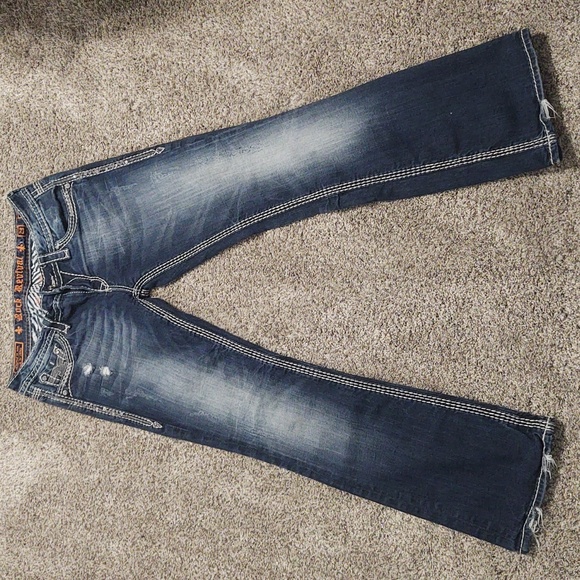 Rock Revival Bootcut Jeans Size 29"W x 31"L - Picture 2 of 8